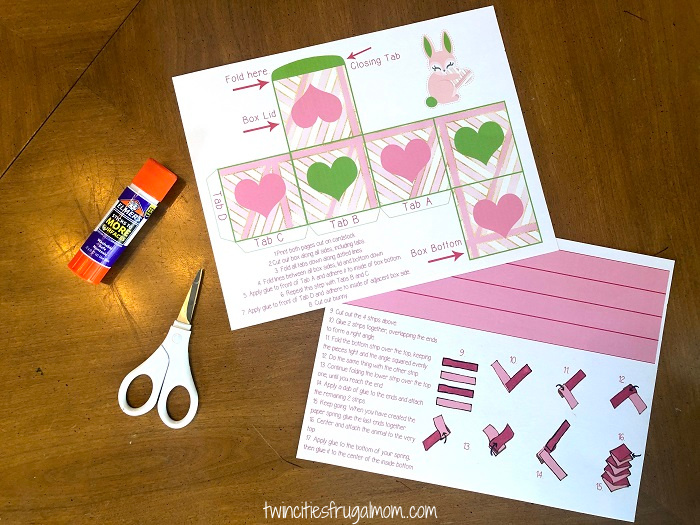 Valentine Bunny Pop Up Craft Supplies