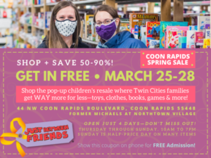 JBF Coon Rapids March 25