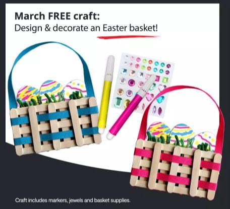 JCPenney Easter Basket Craft