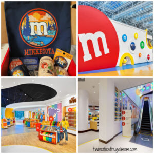 M&M Store collage