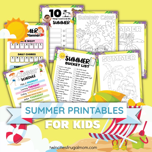 Free Printable Summer Bucket List (32 Ideas!) - Twin Cities Frugal Mom
