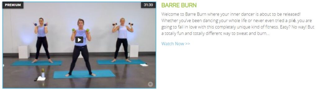 Barre Burn Get Healthy U