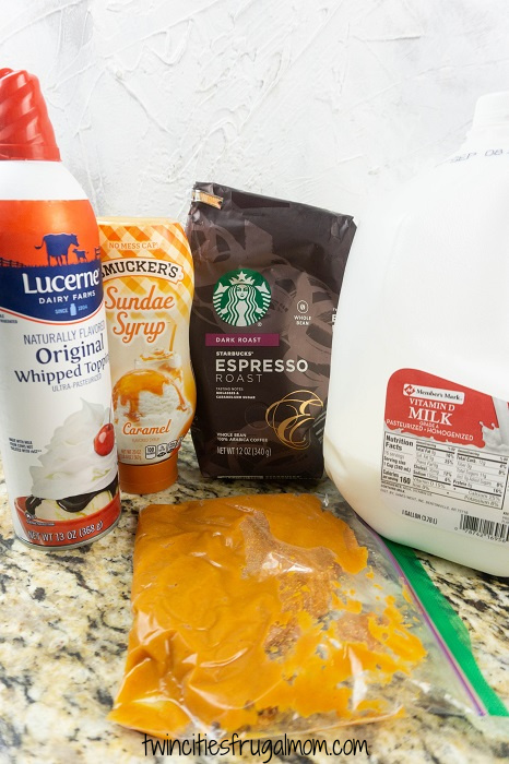 Salted Caramel Pumpkin Latte Recipe Ingredients