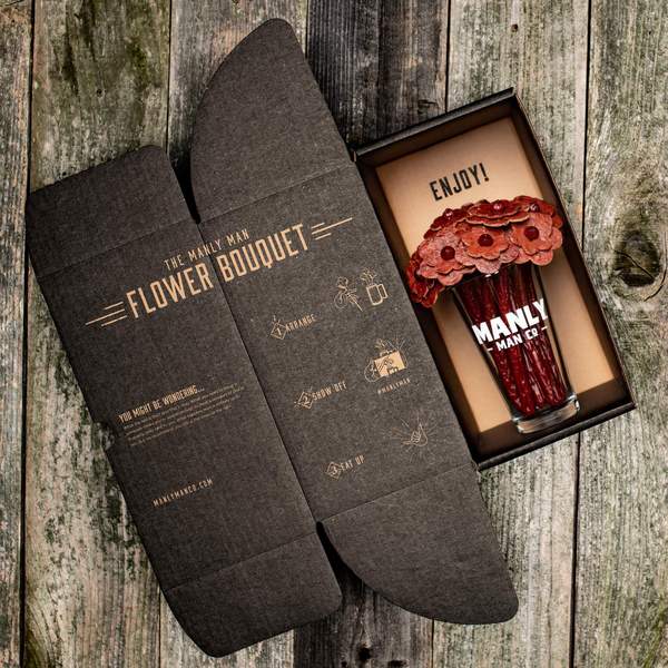 Manly Man Beef Jerky Bouquet Unboxing
