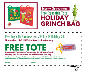 Free Holiday Grinch Bag