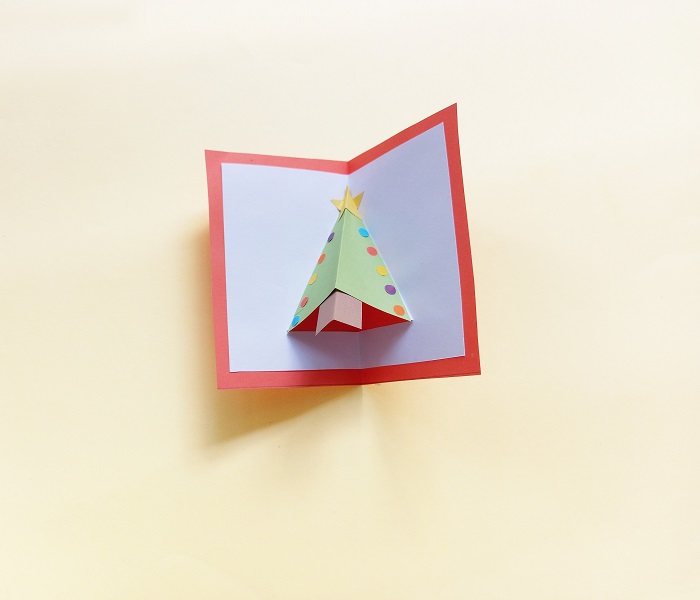 Christmas Tree Pop Up Card Craft 10