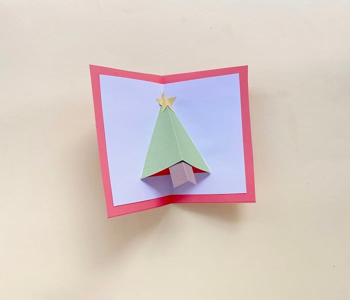 Christmas Tree Pop Up Card Craft 9