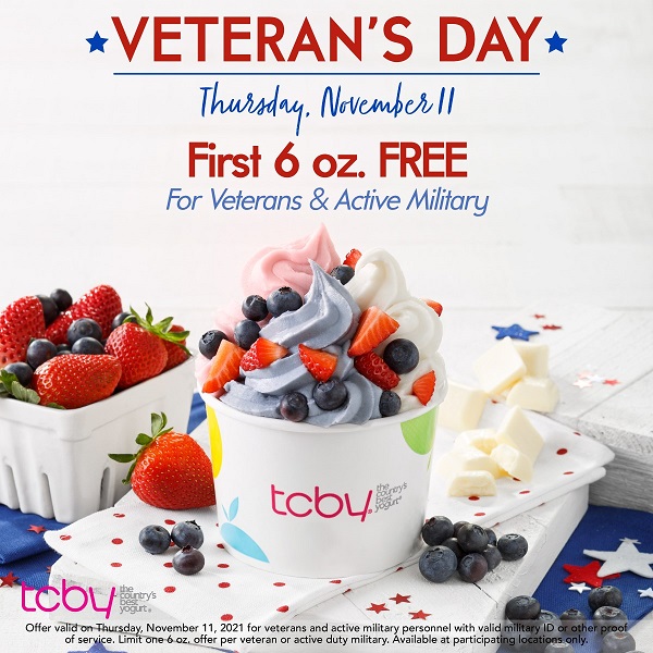 veterans day tcby 2021