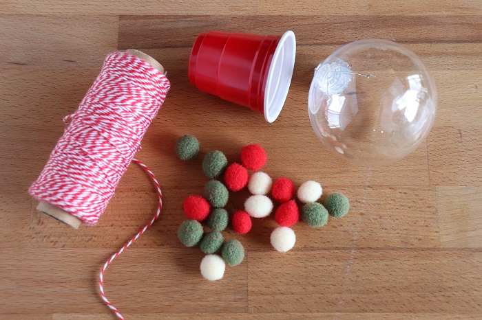 DIY Gumball Machine Ornament Supplies