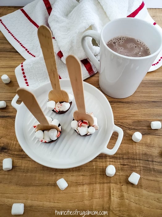 peppermint marshmallow cocoa spoons hot cocoa