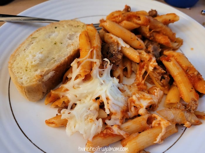 cheesy pasta done