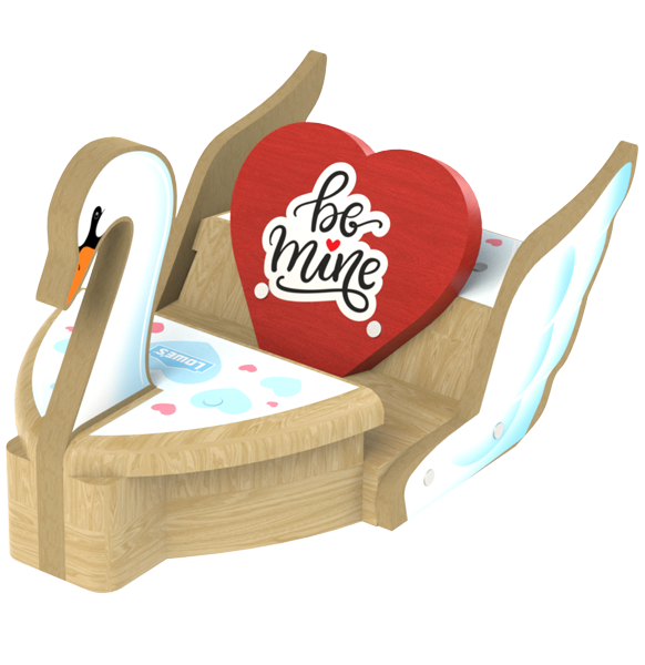 lowe's swan love letter holder kit