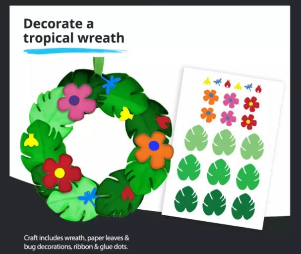 jcpenney tropical wreath