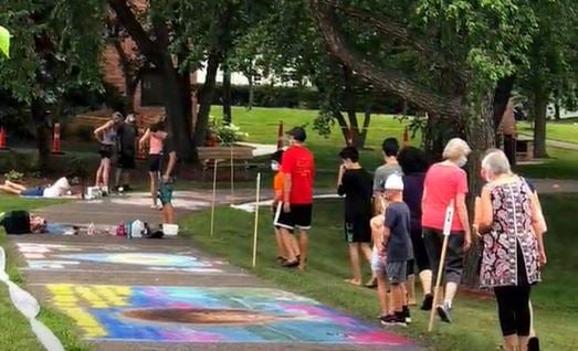 chalk walk festival new brighton