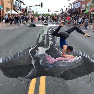 chalkfest dinosaur
