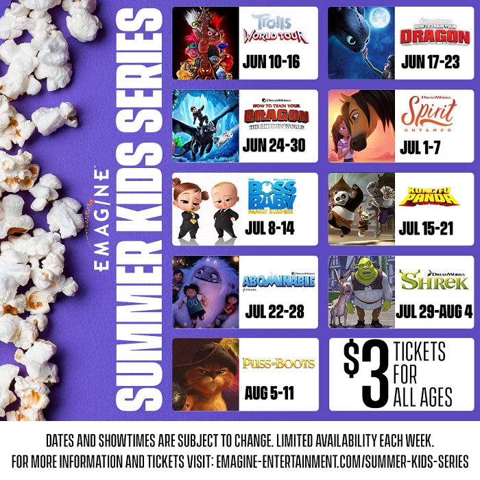 Emagine Summer Kids Series Is Back! $3 Kids Movies All Summer In 2022 