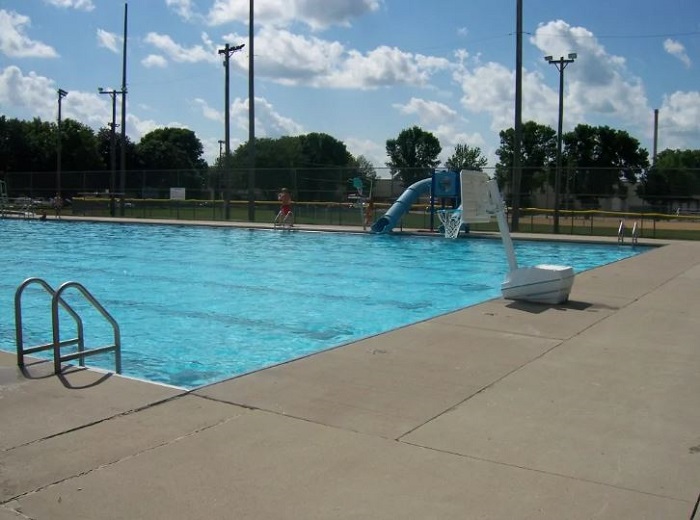 tourtelotte pool water slide
