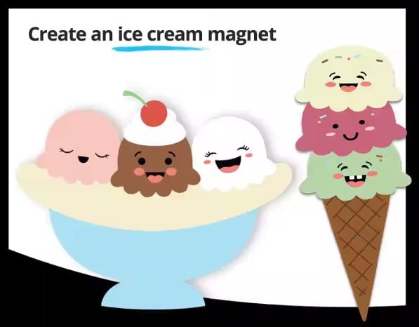 jcpenney kids ice cream craft