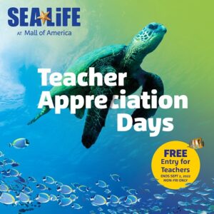 sea life free admission teachers