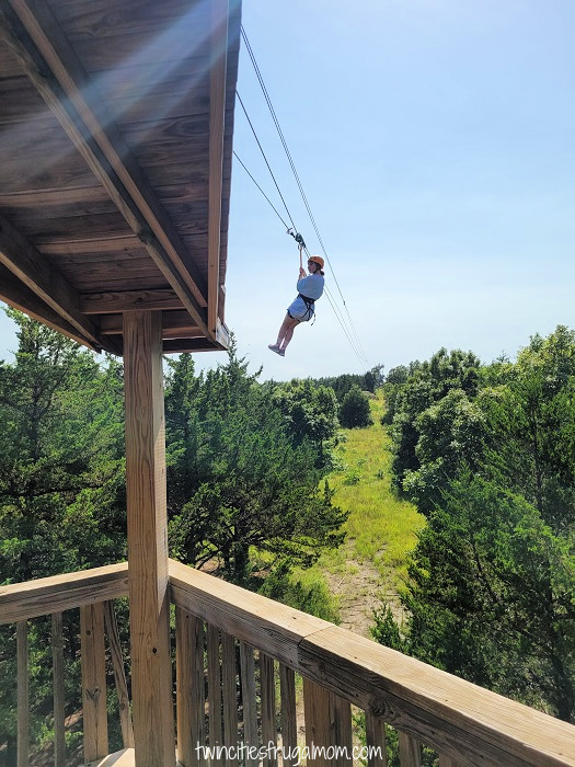 wildwood ziplining view