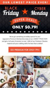 craftsy black friday