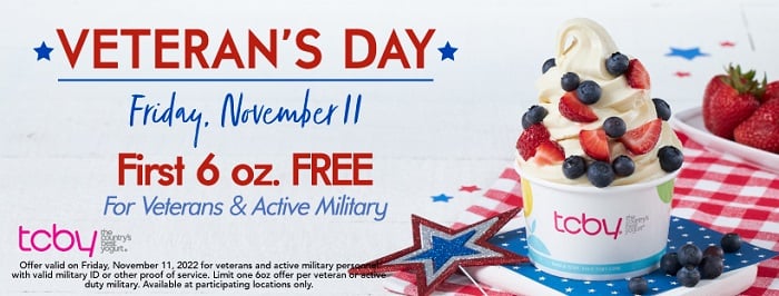 tcby veterans 2022
