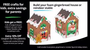 jcpenney gingerbread house craft