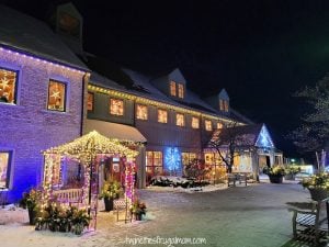 winter lights arboretum building