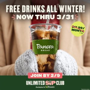 panera unlimited sip club march 31