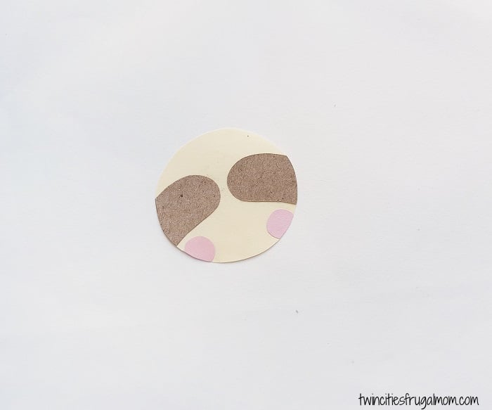 sloth paper craft step 4