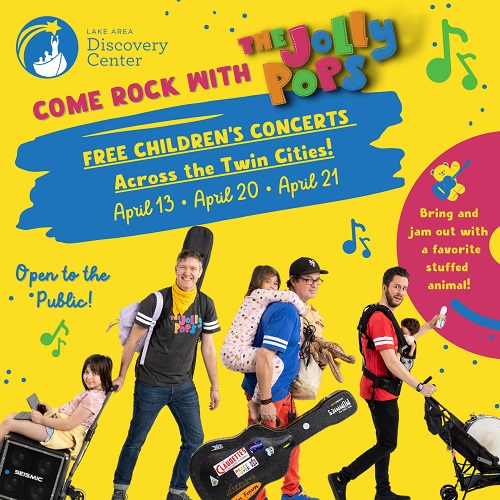 Free Children's Concerts with "The Jolly Pops" in April Twin Cities