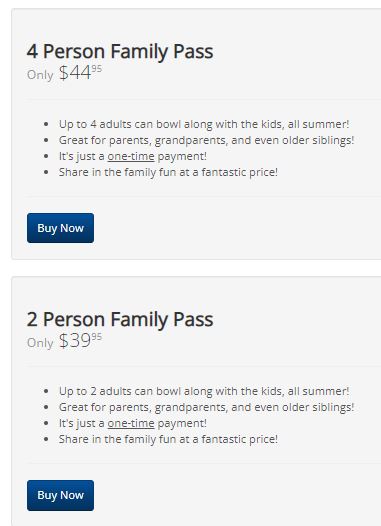 kids bowl free family pass