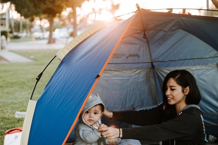 camping family