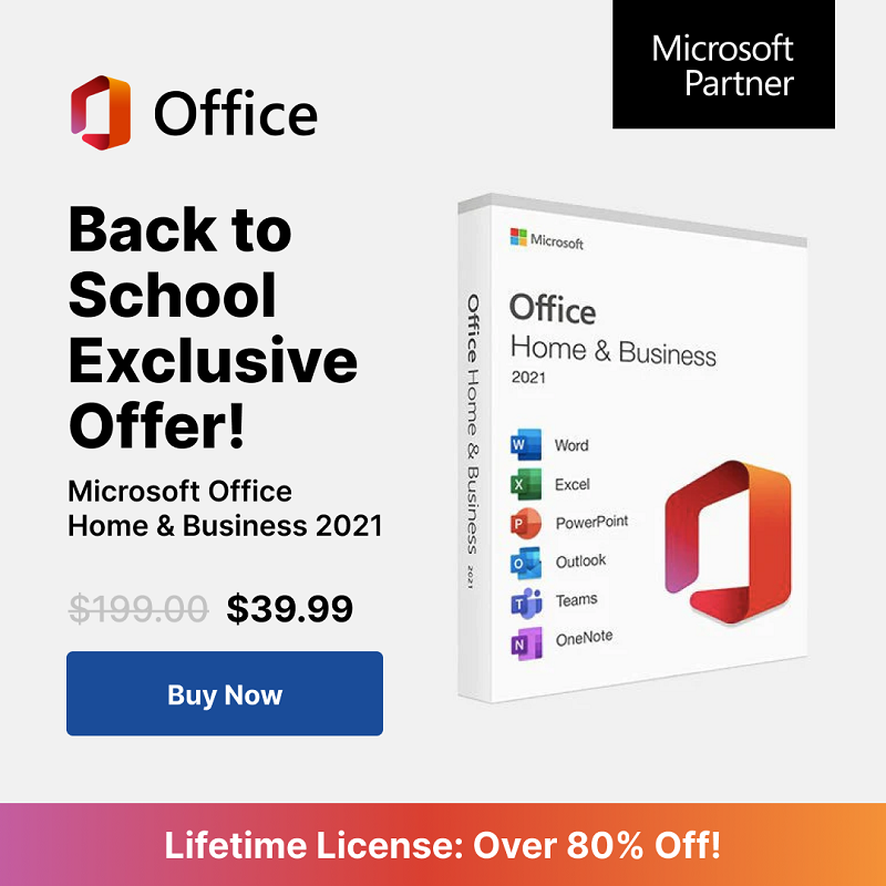 Microsoft Office 2021 & 2019 Lifetime Licenses - From $19.99