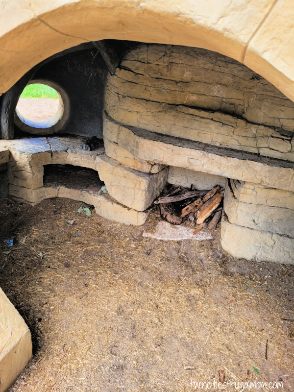 tamarack nature center hobbit house inside