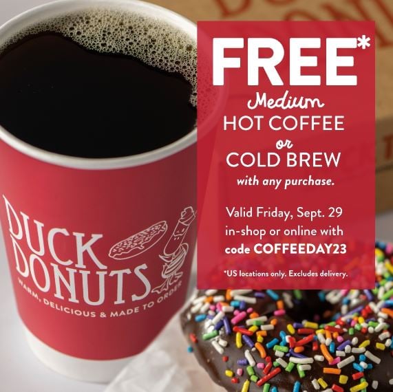duck donuts coffee day