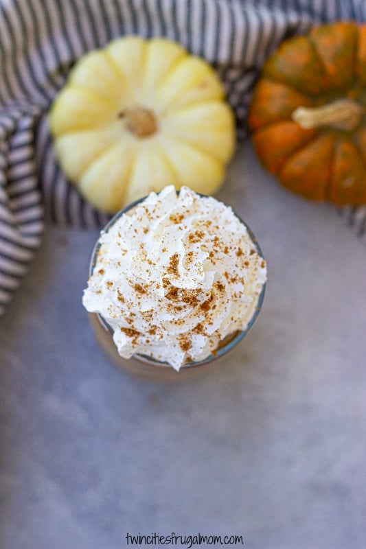 starbucks iced pumpkin spice latte whipped cream