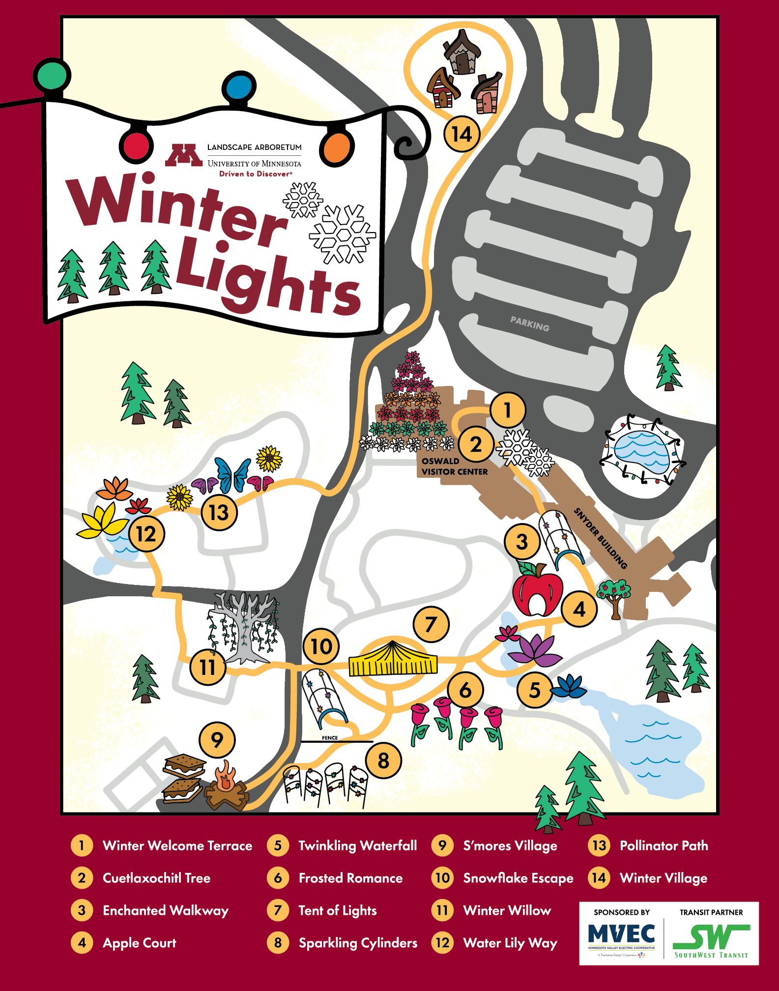  Winter Lights 2023 Map