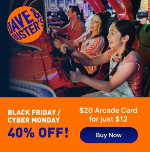 dave busters arcade card cyber monday