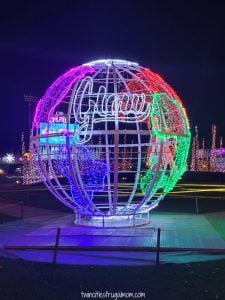 glow holiday lights globe