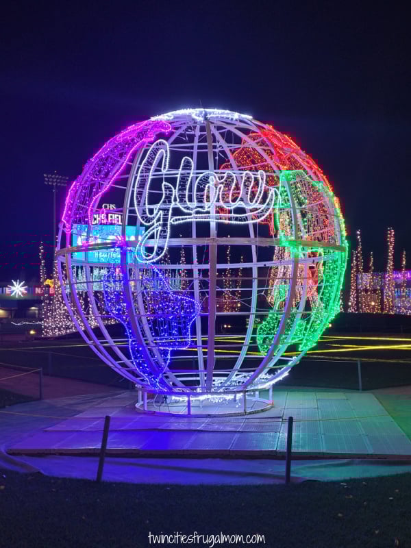 glow holiday lights globe