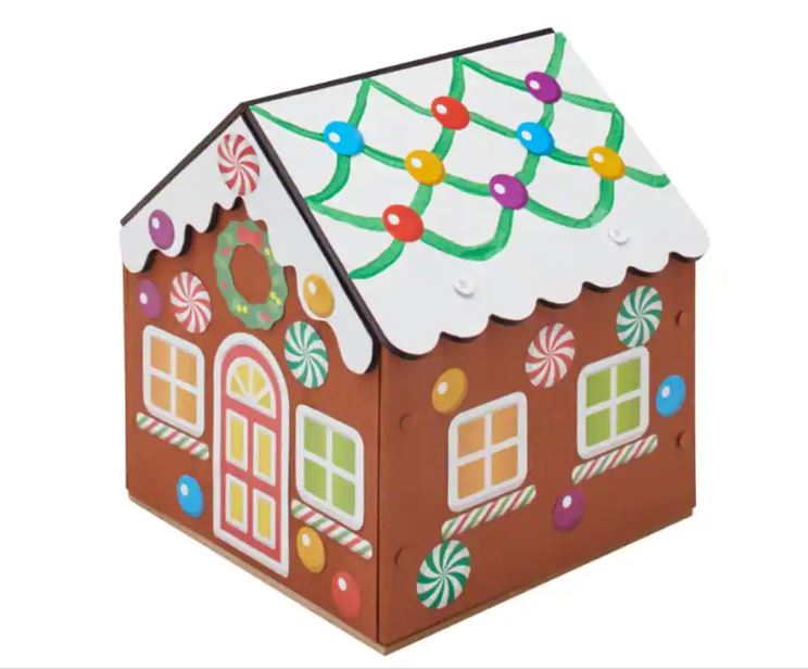 Free December Kids at The Home Depot Gingerbread House