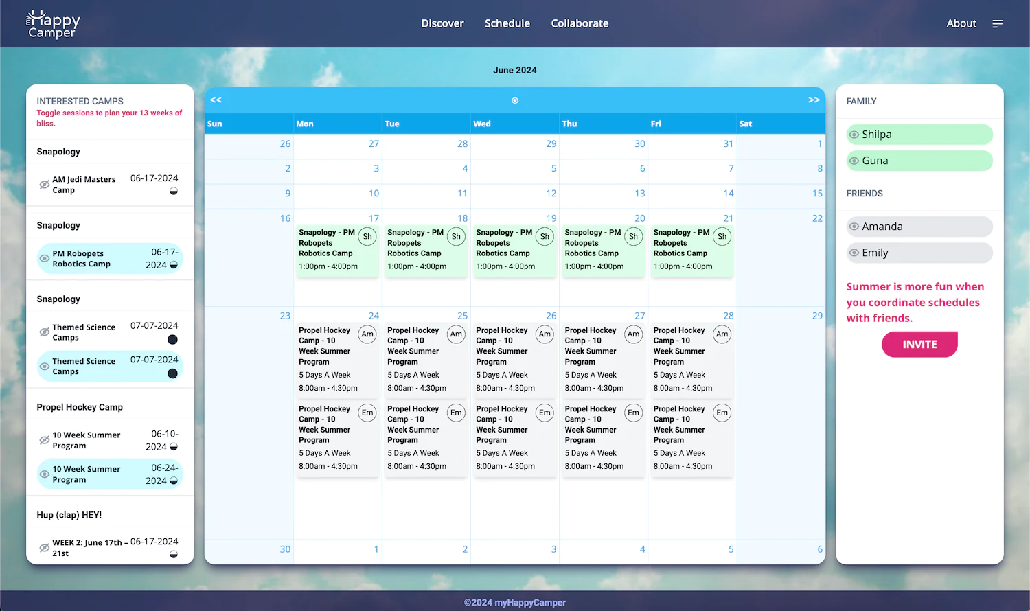 myHappyCamperSchedule