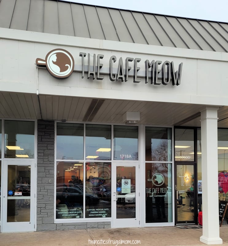 the cafe meow roseville entrance