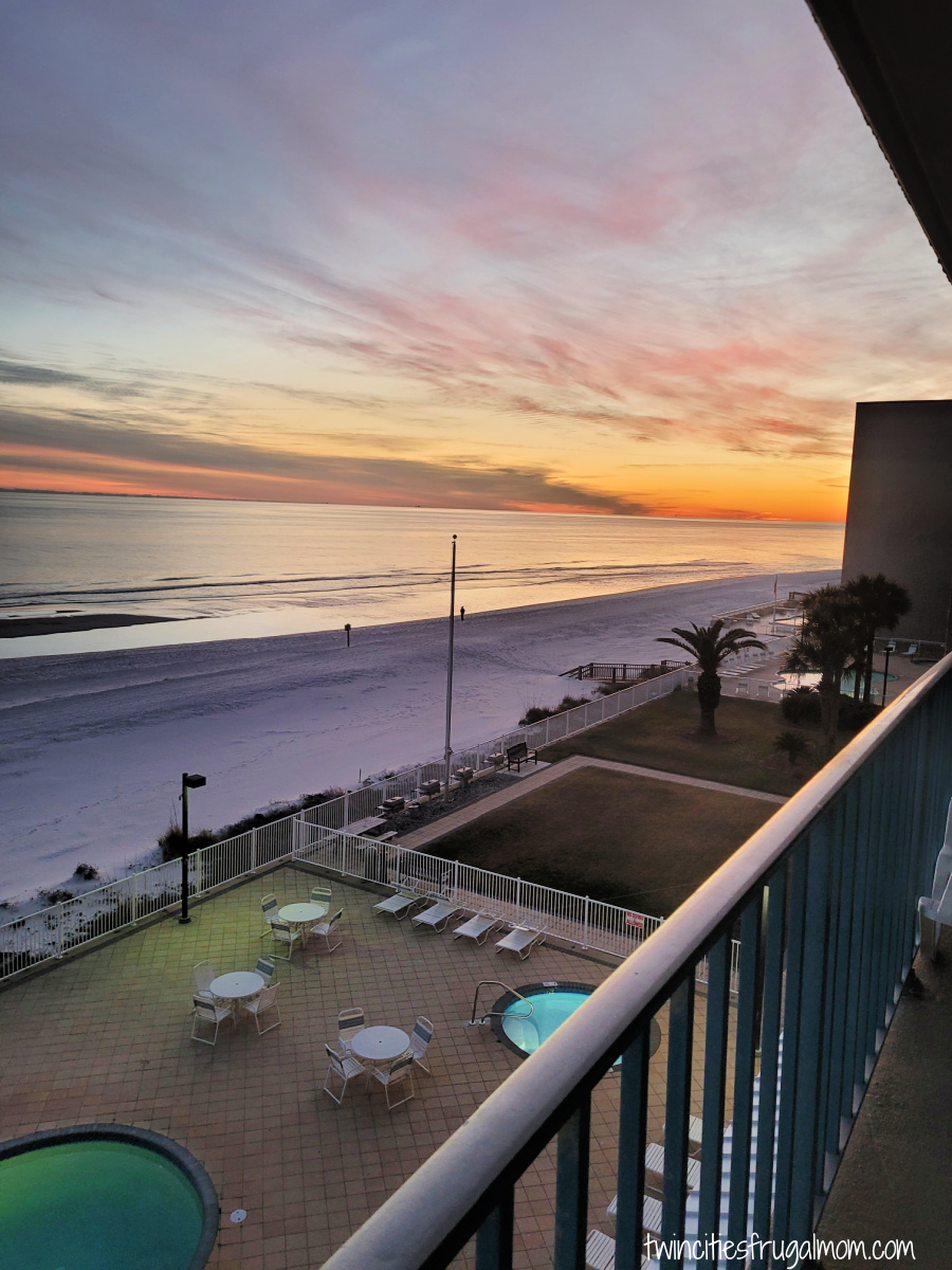 gulf shores sunset facing west