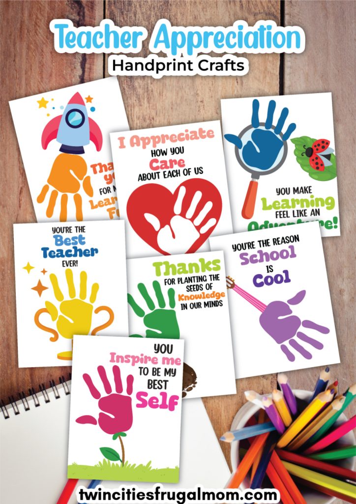 Free Printable Teacher Appreciation Handprint Crafts - Twin Cities ...