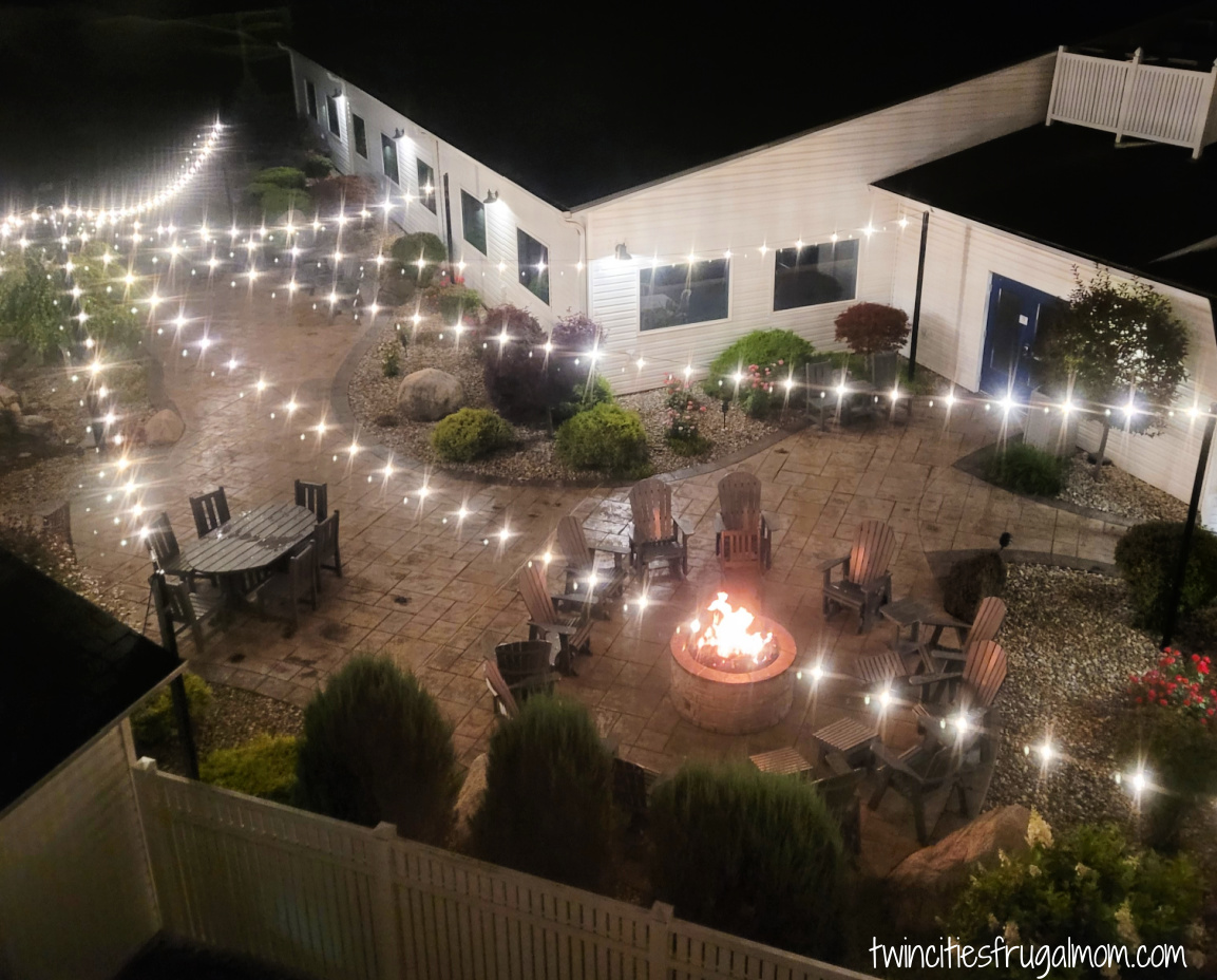 Blue Gate Garden Inn Patio Night
