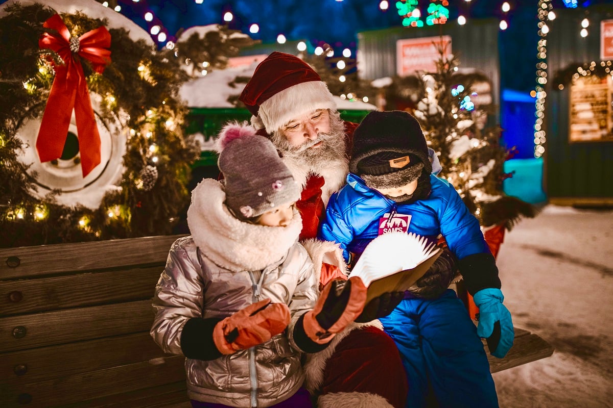 Sams Christmas Village Santa Claus