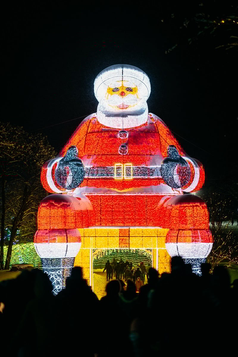Sams Christmas Village Santa