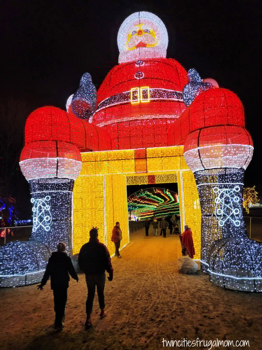 Sams Christmas Village Santa Lights